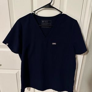 Figs Medium navy Catarina one pocket top
